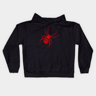 Black Widow Spider - Realistic Insect Bug Design Art Kids Hoodie